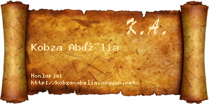 Kobza Abélia névjegykártya