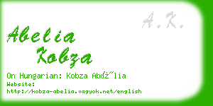 abelia kobza business card